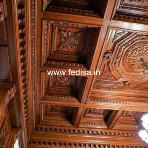 Wooden Ceiling Design Gypsum Ceiling Hall Design No-9148