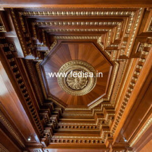 Wooden Ceiling Design Mandir False Ceiling No-9174