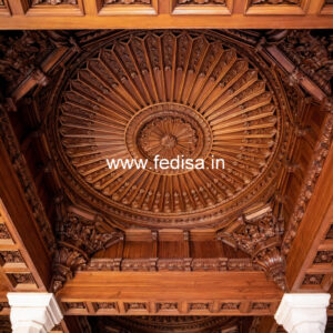 Wooden Ceiling Design Minus Plus False Ceiling No-9179