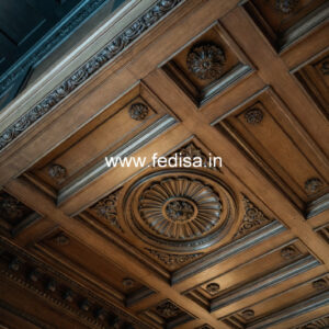 Wooden Ceiling Design Minus Plus Pop Design For Hall No-9263