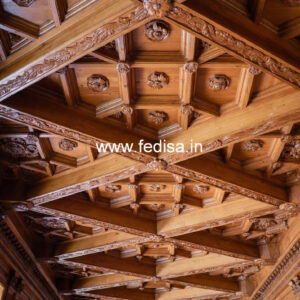 Wooden Ceiling Design Gypsum False Ceiling No-9294