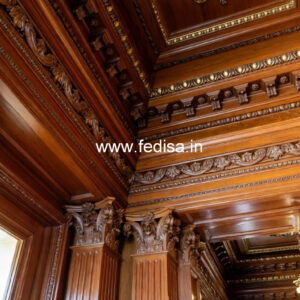Wooden Ceiling Design Gypsum False Ceiling Price No-9317
