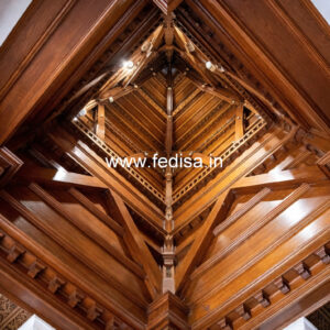 Wooden Ceiling Design Dining False Ceiling No-9340