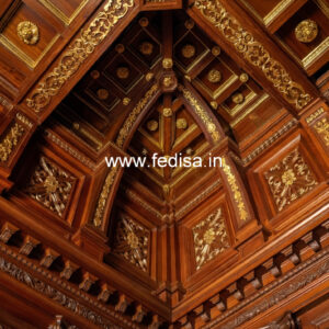 Wooden Ceiling Design Office False Ceiling No-9341