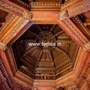 Wooden Ceiling Design Plaster False Ceiling No-9371