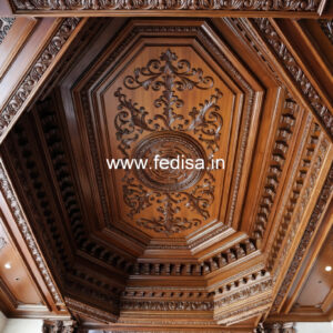 Wooden Ceiling Design Livspace False Ceiling No-9423