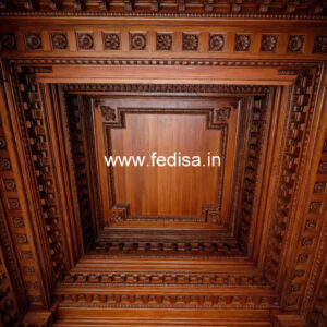 Wooden Ceiling Design Low Cost False Ceiling No-9448