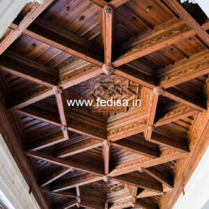 Wooden Ceiling Design Pop Gypsum Ceiling No-9449