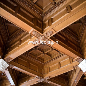 Wooden Ceiling Design Cornice False Ceiling No-9479