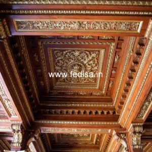 Wooden Ceiling Design Gypsum Fall Ceiling No-9536