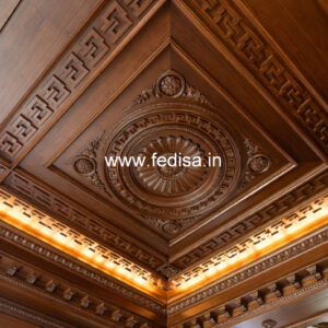 Wooden Ceiling Design Diamond False Ceiling No-9538