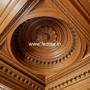 Wooden Ceiling Design False Beams Vaulted Ceiling No-9547
