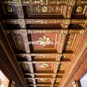 Wooden Ceiling Design Exposed Grid False Ceiling No-9554