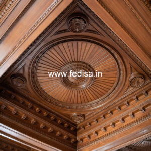 Wooden Ceiling Design Double False Ceiling No-9558