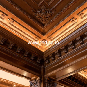 Wooden Ceiling Design Gyptone False Ceiling No-9601
