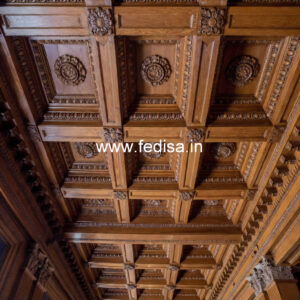 Wooden Ceiling Design Pop 4 Siling No-9604