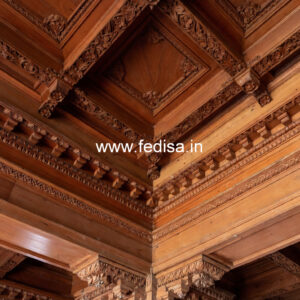 Wooden Ceiling Design False Ceiling Double Fan No-9611