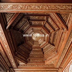 Wooden Ceiling Design Pine Wood False Ceiling No-9624