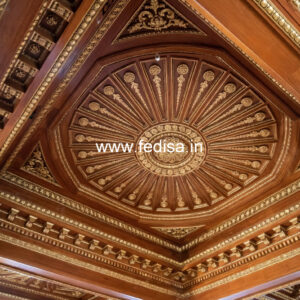 Wooden Ceiling Design Exposed False Ceiling No-9637