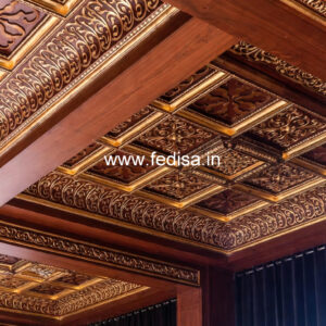 Wooden Ceiling Design Wooden Look False Ceiling No-9646