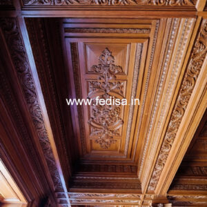 Wooden Ceiling Design Gypboard False Ceiling No-9668
