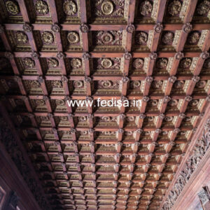 Wooden Ceiling Design Mdf Jali In False Ceiling No-9686