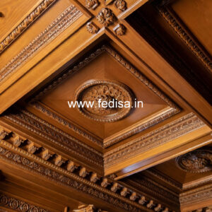 Wooden Ceiling Design Purple False Ceiling No-9692