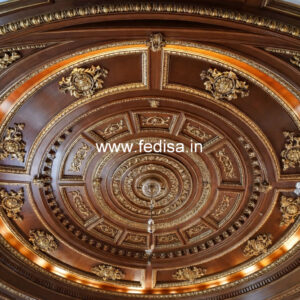 Wooden Ceiling Design Coffered False Ceiling No-9728