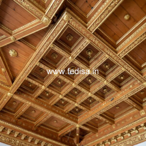 Wooden Ceiling Design Pop False Ceiling For Hall No-9733
