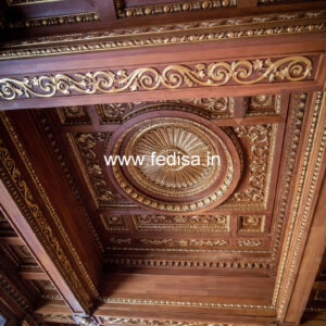 Wooden Ceiling Design False Ceiling For Big Hall No-9736