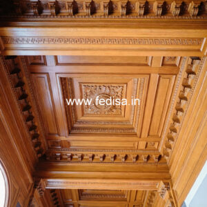 Wooden Ceiling Design Single Layer False Ceiling No-9746