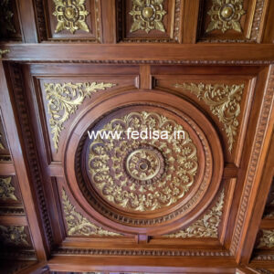 Wooden Ceiling Design False Ceiling Tray No-9751