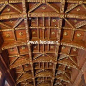 Wooden Ceiling Design Pop Suspended Ceiling No-9756