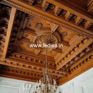Wooden Ceiling Design Office Pop Ceiling No-9760