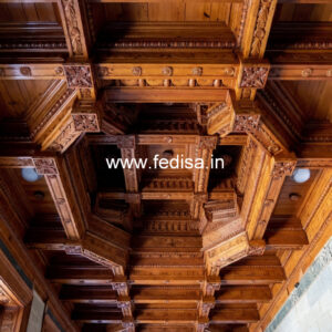 Wooden Ceiling Design Bedroom With False Ceiling No-9774