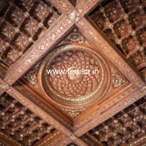 Wooden Ceiling Design Fireproof False Ceiling No-9796