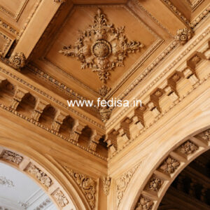 Wooden Ceiling Design Pop False Ceiling Hall No-9830