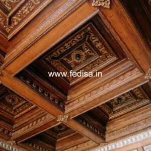 Wooden Ceiling Design Temple False Ceiling No-9835