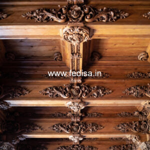 Wooden Ceiling Design Fire Resistant False Ceiling No-9838