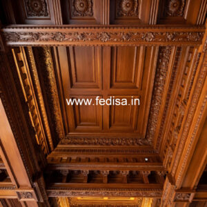 Wooden Ceiling Design False Ceiling Washroom No-9886