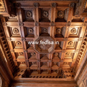 Wooden Ceiling Design Plus Minus Pop Design No-9895