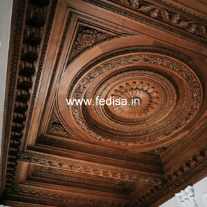 Wooden Ceiling Design Pop Color Design No-9918