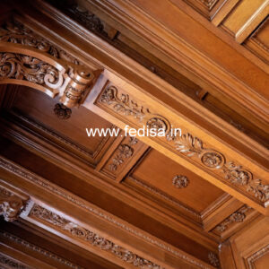 Wooden Ceiling Design Pop Dizain No-9930
