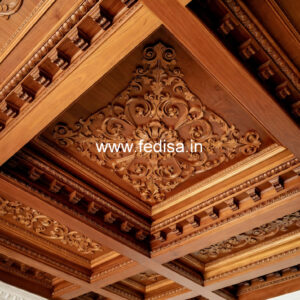 Wooden Ceiling Design Modern Pop Plus Minus Design 2026 No-9981