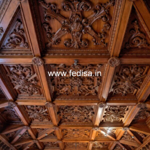 Wooden Ceiling Design Tv Pop Design No-10019