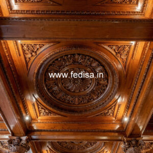 Wooden Ceiling Design Pop Color Design Painting No-10035