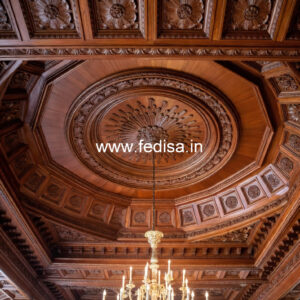Wooden Ceiling Design Pop Arch Pillar Design No-10045