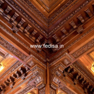 Wooden Ceiling Design Office Pop Design No-10054