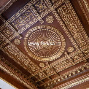 Wooden Ceiling Design Pop Lobby Design No-10129