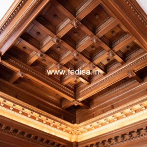 Wooden Ceiling Design Small Pop Design No-10138